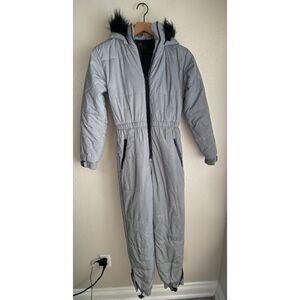 Club Exx by Dolls Kill "Gamma Ray Glimmer" Reflective Puffer Snowsuit